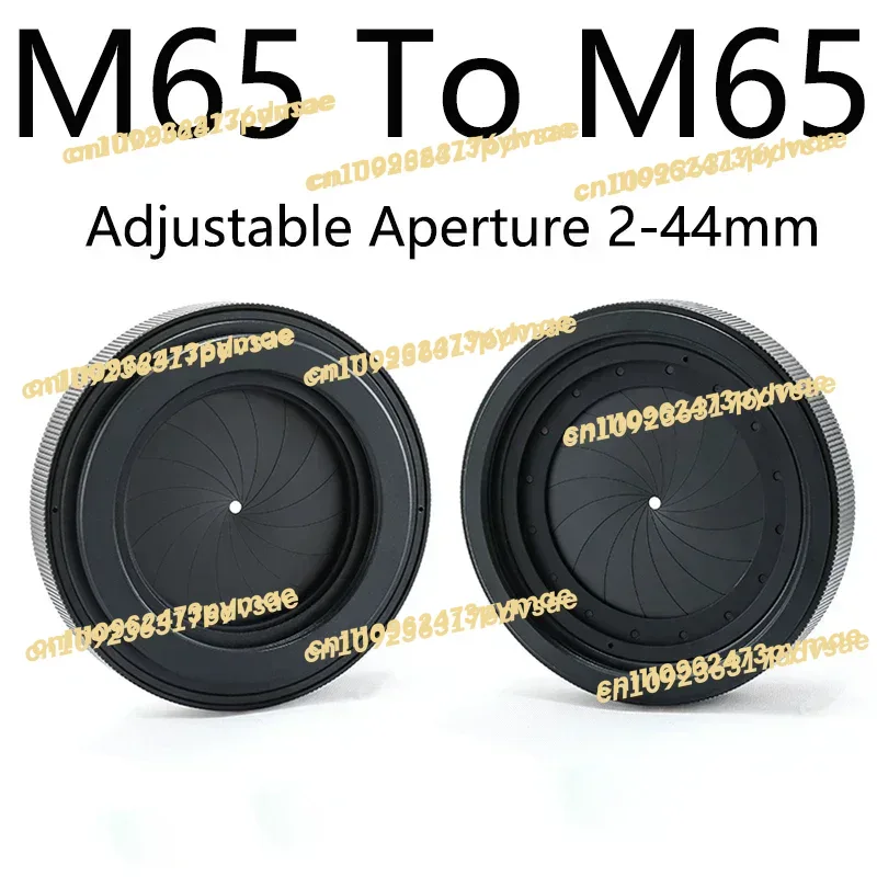 Lens Adapter Ring - 2025Ayarlanabilir Diyafram 2-44mm iris diyafram M65
