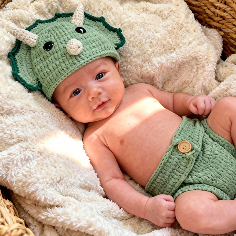2 adet Tığ Işi Dinozor Yenidoğ - Photography Outfits incelemesi ve fiyatı