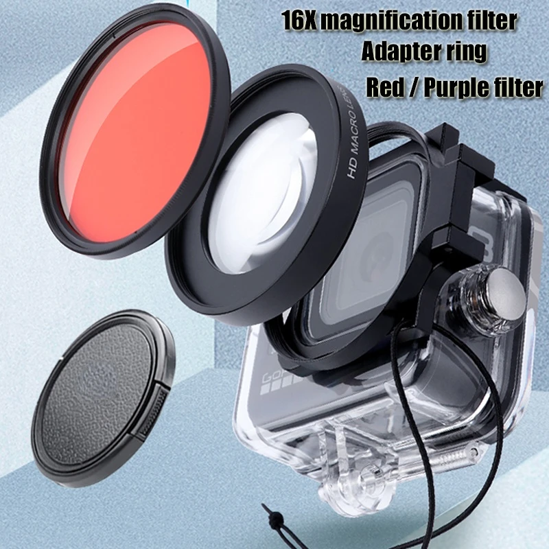 16x HD makro Lens + kırmızı mo - Lens Adapter Ring incelemesi ve fiyatı