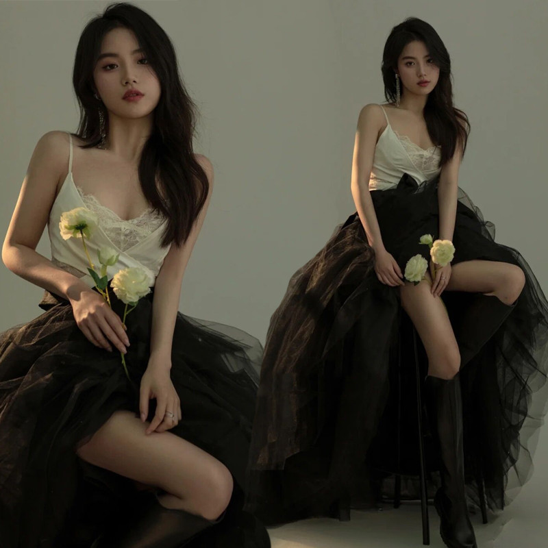 Siyah Melek Dantel Fotoğraf Ko - Photography Outfits incelemesi ve fiyatı